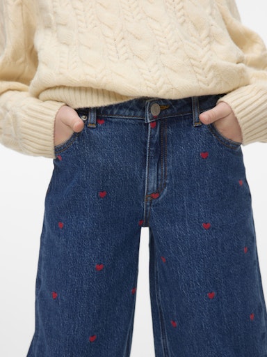 VERO MODA GIRL DONGERIBUKSE VMTESSA WIDE EMB
