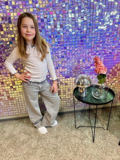 VERO MODA GIRL  TOPP LS CONTRAST VMJULIETTA