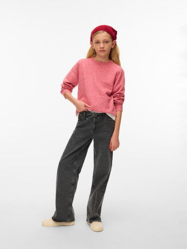 VERO MODA GIRL STRIKK VMDOFFY LS O-NECK
