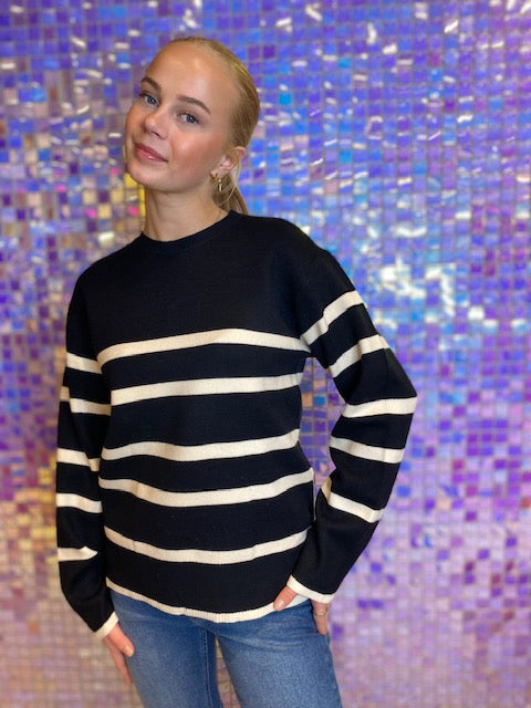 VERO MODA GIRL STRIKKEGENSER VMSABA LS O-NECK