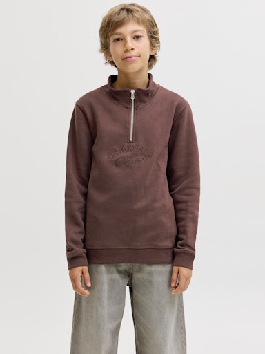 JACK & JONES JUNIOR HALFZIP SWEAT JORBLEECKER