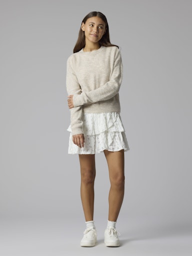 LMTD SKJØRT KAPPE NLFLACE LAYERED SKIRT