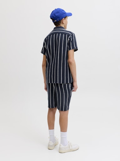 JACK & JONES JUNIOR JJECOBA SKJORTE SS STRIPE RESORT