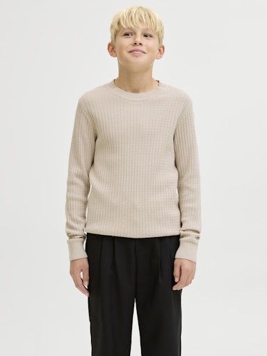 JACK & JONES JUNIOR STRIKKEGENSER CREW NECK JPRBLUBARKLEY