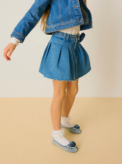 VERO MODA GIRL DENIM SKJØRT VMPIPER MR PLEAT