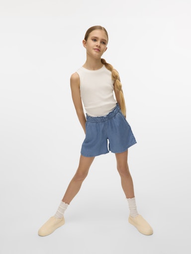 VERO MODA GIRL SHORTS VMHARPER HR PULL ON FRILL