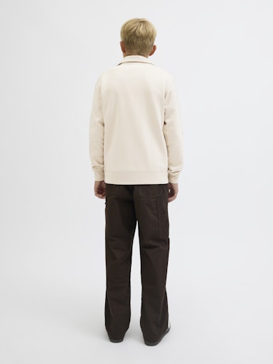 JACK & JONES JUNIOR SWEAT JJESOHO SWEAT QUARTER ZIP