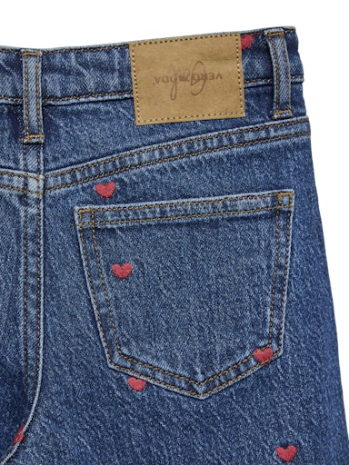 VERO MODA GIRL DONGERIBUKSE VMTESSA WIDE EMB