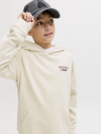 JACK & JONES JUNIOR HETTEGENSER JORNORREBRO TYPO BACK SWEAT HOOD