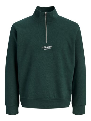 JACK & JONES JUNIOR SWEAT JJESOHO SWEAT QUARTER ZIP