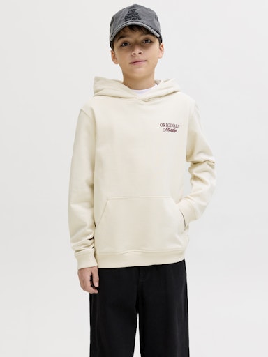 JACK & JONES JUNIOR HETTEGENSER JORNORREBRO TYPO BACK SWEAT HOOD