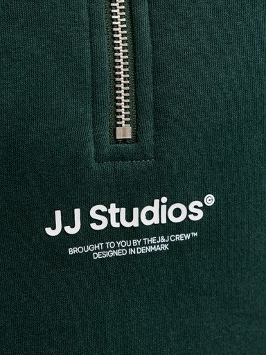 JACK & JONES JUNIOR SWEAT JJESOHO SWEAT QUARTER ZIP