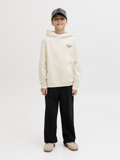 JACK & JONES JUNIOR HETTEGENSER JORNORREBRO TYPO BACK SWEAT HOOD