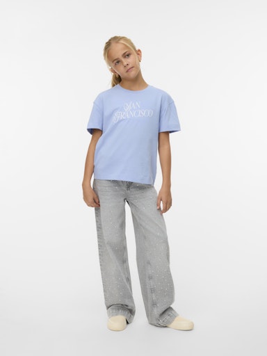 VERO MODA GIRL T-SKJORTE VMVICTORIA METTE SS