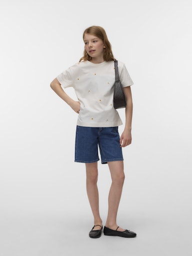 VERO MODA GIRL T-SKJORTE VMSOLA METTE SS